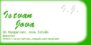 istvan jova business card